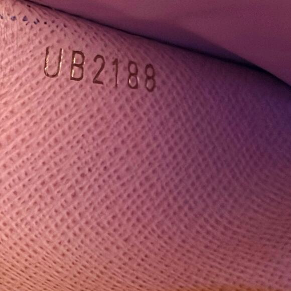 Louis Vuitton Rosalie Coin Purse Wallet Damier Azur Canvas Pink Leather Interior - Picture 11 of 11